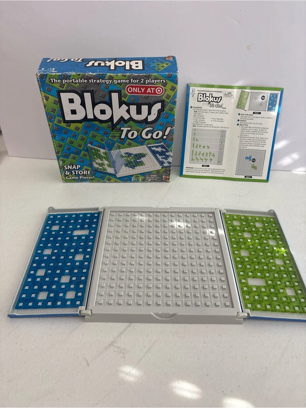 Blokus To Go Complete 2009 Mattel Travel Strategy Game 2 Players